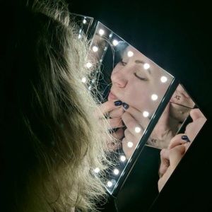 Makeup Vanity Mirror Trifold beauty with Led Light